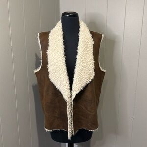 Velvet Women's Extra Large Faux Fur Shearling Vest Boho